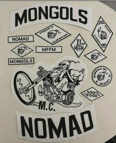 Mongols nomad embroidered - mc,